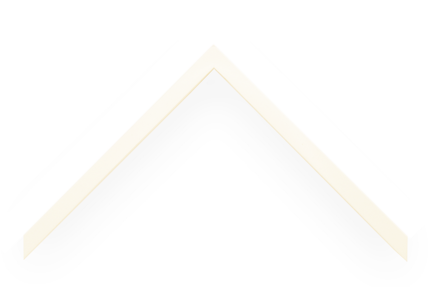 1/2" Flat White Gallery Frame