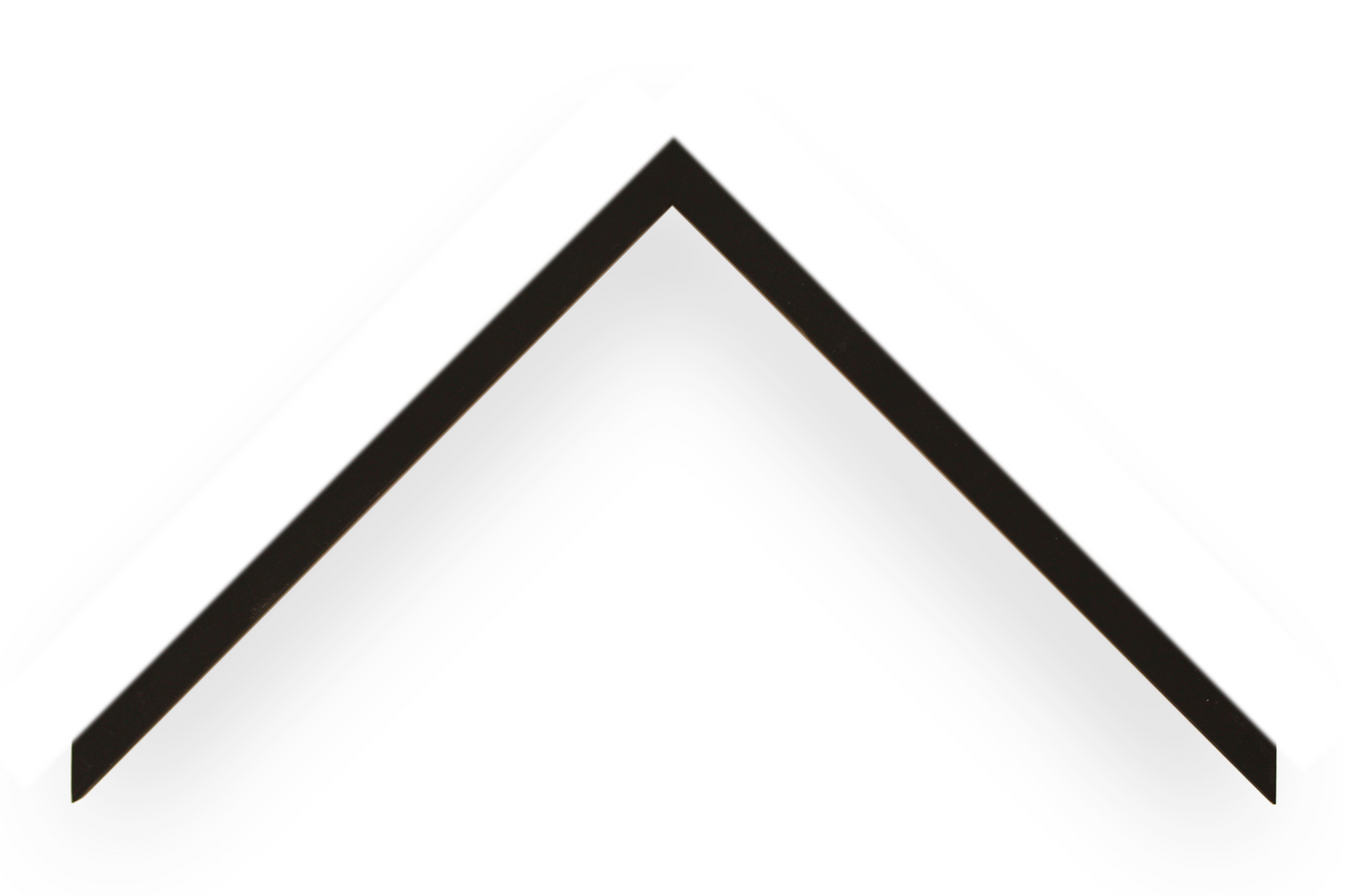 1/2" Flat Black Gallery Frame